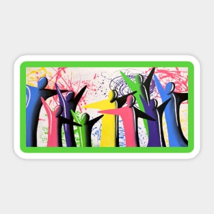 Joyful People - Mural Sticker